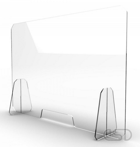 Pannello divisorio in plexiglass