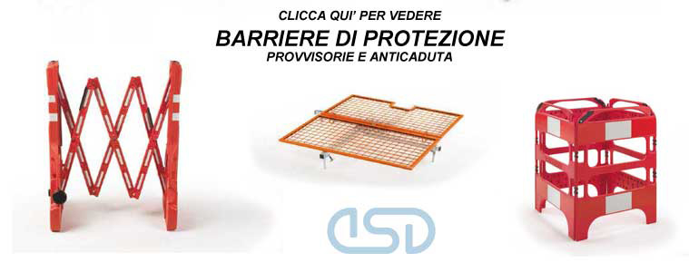 BARRIERE DI SICUREZZA PER LAVORI STRADALI
